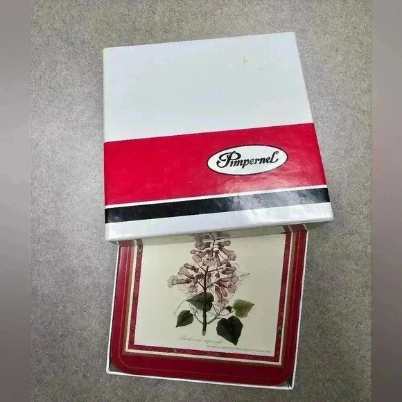 Pimpernel, Flora Japonica Coasters, Set of 6 - Picture 2 of 4